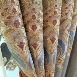 Cortina De Chenille Feita Sob Medida Cortina Estilo Europeu Tratamento De Janela