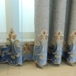 Cortina De Chenille Feita Sob Medida Cortina Estilo Europeu Tratamento De Janela