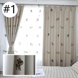 Cortina Blackout Sob Medida Cortina Gatinho Bordado Quarto