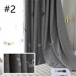 Cortina Blackout Sob Medida Cortina Gatinho Bordado Quarto