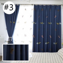 Cortina Blackout Sob Medida Cortina Gatinho Bordado Quarto