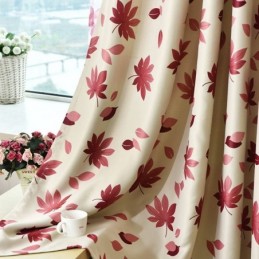 Cortinas Blackout Com Estampa De Folhas Para Sala De Estar