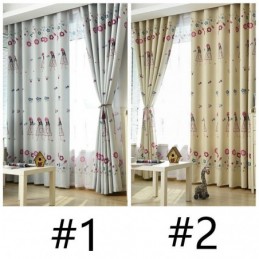 Cortina Com Estampa De Desenho Animado Para Quarto Infantil, Cortina Blackout Com Isolamento Térmico