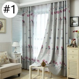 Cortina Com Estampa De Desenho Animado Para Quarto Infantil, Cortina Blackout Com Isolamento Térmico