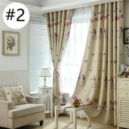 Cortina Com Estampa De Desenho Animado Para Quarto Infantil, Cortina Blackout Com Isolamento Térmico