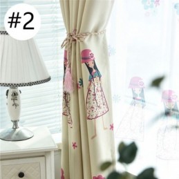 Cortina Com Estampa De Desenho Animado Para Quarto Infantil, Cortina Blackout Com Isolamento Térmico