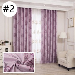 Cortinas Blackout Modernas Com Tecido Jacquard Em Formato De Árvore