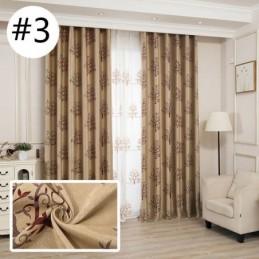 Cortinas Blackout Modernas Com Tecido Jacquard Em Formato De Árvore