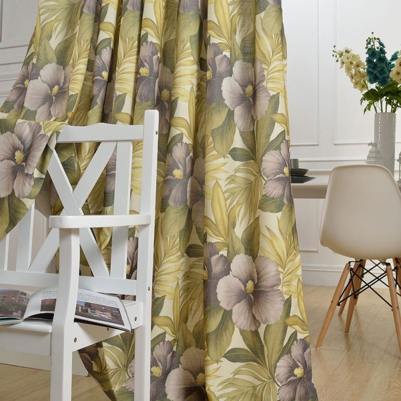 Cortina Blackout Country Max Feita Sob Medida Com Estampa Floral Para Quarto