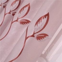 Cortinas Blackout Com Estampa De Folhas Para Sala De Estar