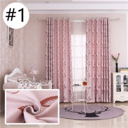 Cortinas Blackout Com Estampa De Folhas Para Sala De Estar