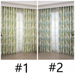 Cortina Blackout Com Estampa Tropical Feita Sob Medida, Cortina De Tule Com Folhas Americanas Para Quarto