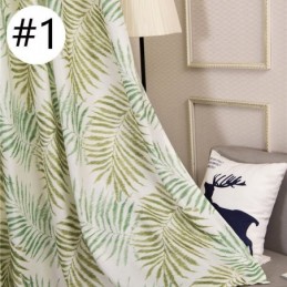 Cortina Blackout Com Estampa Tropical Feita Sob Medida, Cortina De Tule Com Folhas Americanas Para Quarto