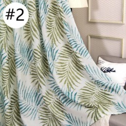 Cortina Blackout Com Estampa Tropical Feita Sob Medida, Cortina De Tule Com Folhas Americanas Para Quarto