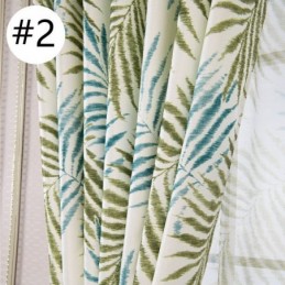 Cortina Blackout Com Estampa Tropical Feita Sob Medida, Cortina De Tule Com Folhas Americanas Para Quarto