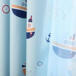 Cortinas Blackout Estampadas Com Estampa De Navio De Desenho Animado Infantil, Feitas Sob Medida, Para Quarto De Criança