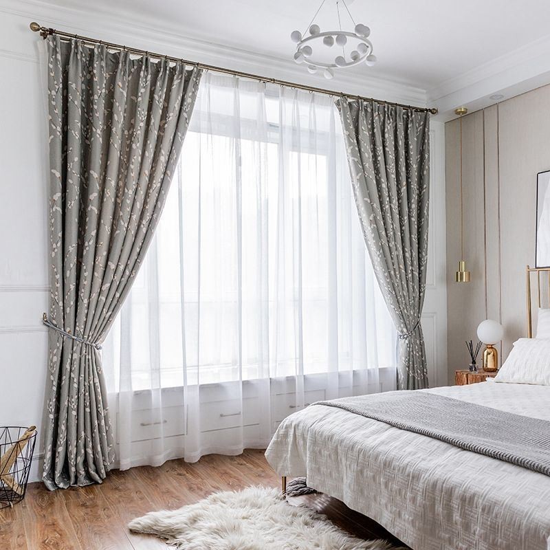 Cortina Moderna Feita Sob Medida Cortina Com Estampa Floral Para Casa