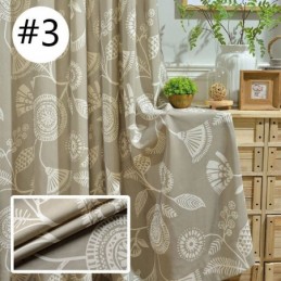 Cortina Moderna Feita Sob Medida Cortina De Algodão Estampada Com Plantas