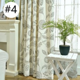 Cortina Moderna Feita Sob Medida Cortina De Algodão Estampada Com Plantas