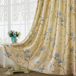 Cortina Blackout Sob Medida Cortina Com Estampa Floral Para Janela
