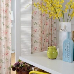 Cortina Moderna Feita Sob Medida Cortina De Algodão Estampada Com Plantas