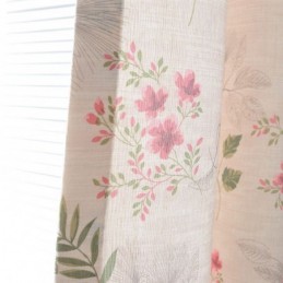 Cortina Moderna Feita Sob Medida Cortina De Algodão Estampada Com Plantas