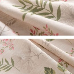 Cortina Moderna Feita Sob Medida Cortina De Algodão Estampada Com Plantas