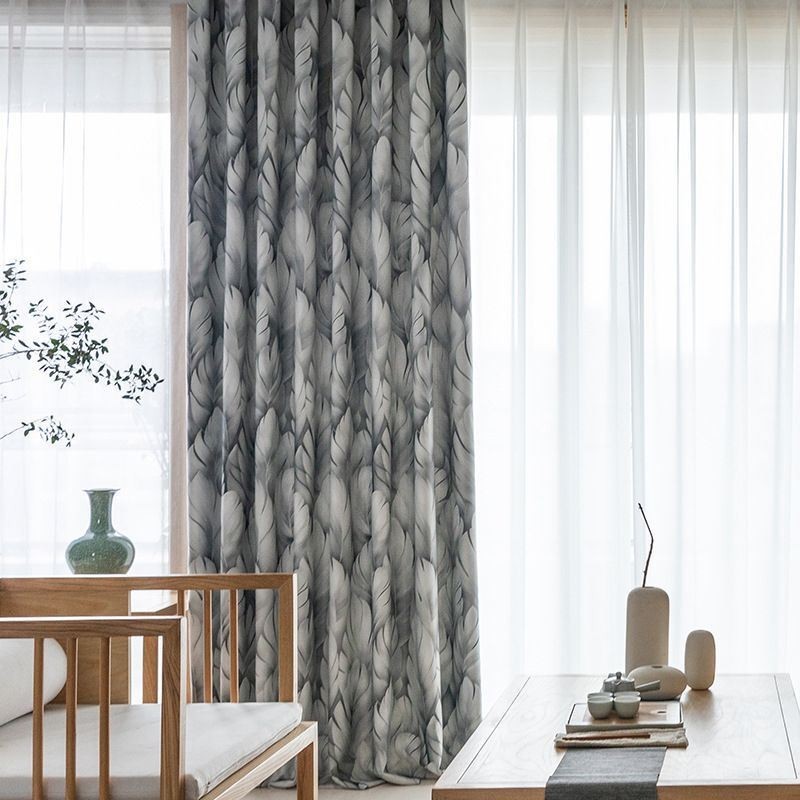 Cortina Moderna Feita Sob Medida Cortina Plantas Imprimir Casa