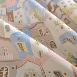 Cortina Nórdica Sob Medida Cortina De Algodão Estampada