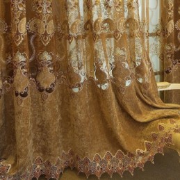 Cortina Moderna Feita Sob Medida Cortina Estilo Europeu Bordado
