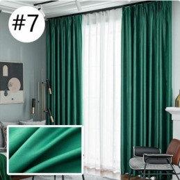 Cortina Para Casa Feita Sob Medida Cortina Estilo Nórdico Cor Sólida