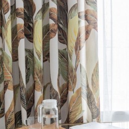 Cortina Moderna Feita Sob Medida Cortina Plantas Imprimir Casa
