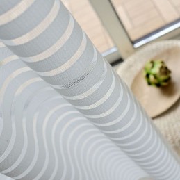Cortina Transparente Moderna E Simples Feita Sob Medida, Listras Em Jacquard, Sala De Estar, Estudo, Tecido Versátil