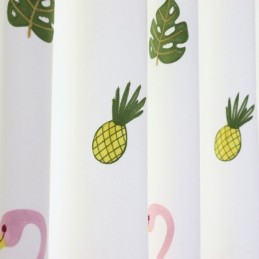 Cortina Bordada De Flamingo Feita Sob Medida, Cortinas Semitransparentes Para Sala De Estar E Quarto