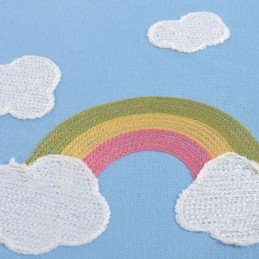 Cortina Blackout Arco-Íris Fofa De Desenho Animado Feita Sob Medida Para Quarto De Criança