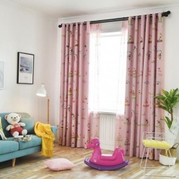 Cortina Com Estampa De Sorvete Linda Feita Sob Medida, Cortinas Blackout Modernas Para Quarto De Criança