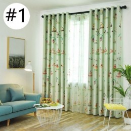 Cortina Com Estampa De Sorvete Linda Feita Sob Medida, Cortinas Blackout Modernas Para Quarto De Criança