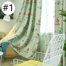 Cortina Com Estampa De Sorvete Linda Feita Sob Medida, Cortinas Blackout Modernas Para Quarto De Criança
