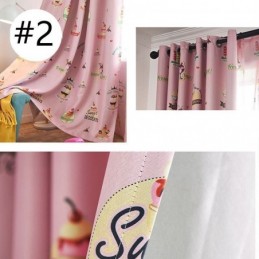 Cortina Com Estampa De Sorvete Linda Feita Sob Medida, Cortinas Blackout Modernas Para Quarto De Criança