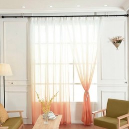 Cortinas De Voile Para Sala De Estar, Respiráveis E Transparentes, Para Designs De Impressão Minimalistas Modernos