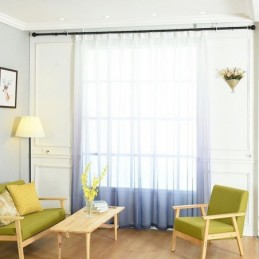 Cortinas De Voile Para Sala De Estar, Respiráveis E Transparentes, Para Designs De Impressão Minimalistas Modernos