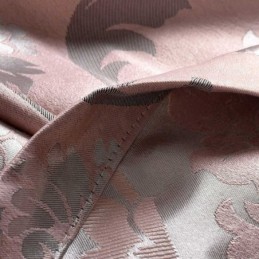 Cortina Rural Europeia Sob Medida, Tecido Blackout Para Quarto, Jacquard Rosa