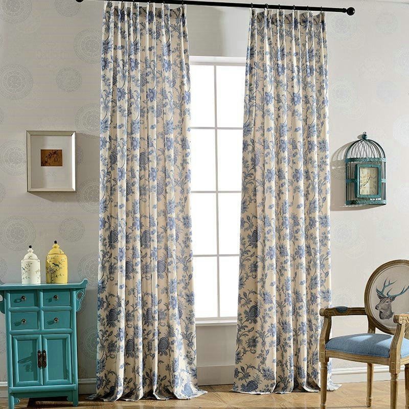 Cortina Japonesa Simples Feita Sob Medida, Tecido Azul Para Estudo E Quarto