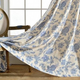 Cortina Japonesa Simples Feita Sob Medida, Tecido Azul Para Estudo E Quarto