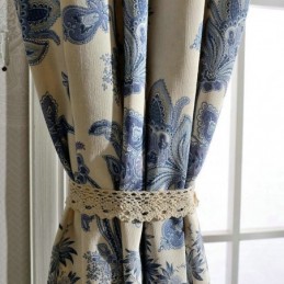 Cortina Japonesa Simples Feita Sob Medida, Tecido Azul Para Estudo E Quarto