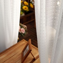 Cortinas De Tule Branco Para Sala De Estar, Cortina De Cor Sólida Sob Medida, Cortinas De Voile Transparente Para Quarto