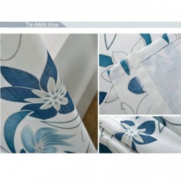 Cortina Moderna Simples Feita Sob Medida Com Estampa De Flores Frescas Para Quarto