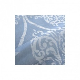 Cortina Japonesa Simples Transparente Feita Sob Medida, Tecido Azul Estampado Para Sala De Estar