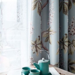 Cortina Rural Moderna Feita Sob Medida, Tecido Blackout Protetor Para Quarto, Estampa Spray