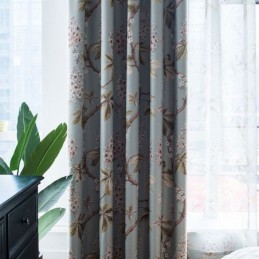 Cortina Rural Moderna Feita Sob Medida, Tecido Blackout Protetor Para Quarto, Estampa Spray